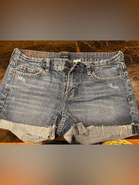 J. Crew Women’s Light Blue Relaxed Hipslung Jean / Denim Shorts